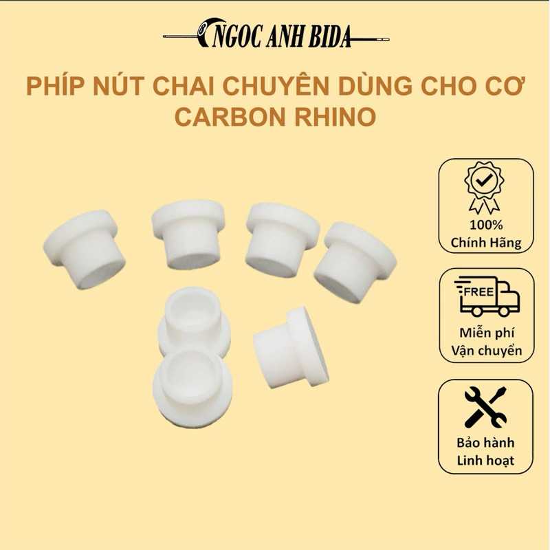 Phíp bida nút chai chuyên cho cơ carbon Rhino: 3C-lip-pool