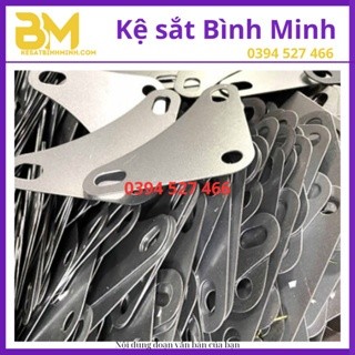 Kệ sắt Bình Minh - ke góc lắp kệ sắt v lỗ đa năng , ke tam giác bắt cố định kệ sắt V Lỗ