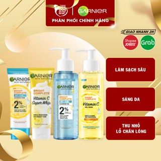 Sữa Rửa Mặt 3 Trong 1 Giảm Mụn, Dưỡng Sáng Da Garnier Bright Complete 3-in-1 Anti-Acne Foam.