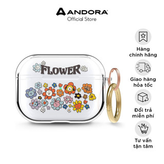 Vỏ bảo vệ chính hãng Elago|BT21 Flower Clear Case cho AirPod.s Pro/ AirPod.s 3