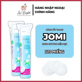  Bông Tẩy Trang Jomi 120 Miếng Cotton Mềm Mại Nhật Bản Chính Hãng Tiết Kiệm 