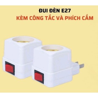 Đuôi đèn e27 có công tắc đa năng