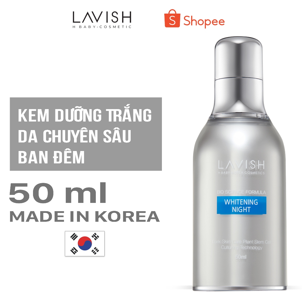 KEM DƯỠNG TRẮNG DA BAN ĐÊM DÀNH CHO MẶT LAVISH H BABY 50ml