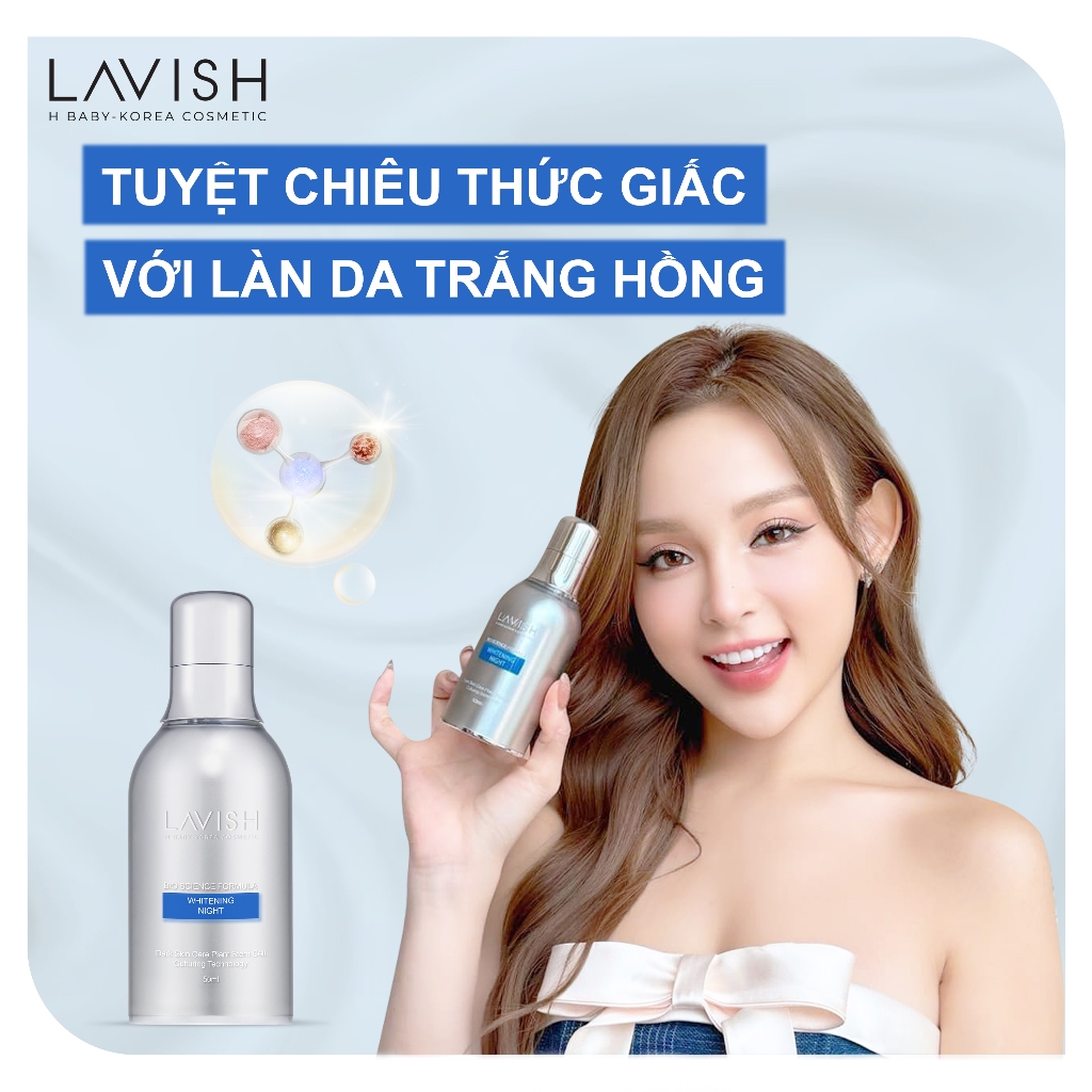 KEM DƯỠNG TRẮNG DA BAN ĐÊM DÀNH CHO MẶT LAVISH H BABY 50ml