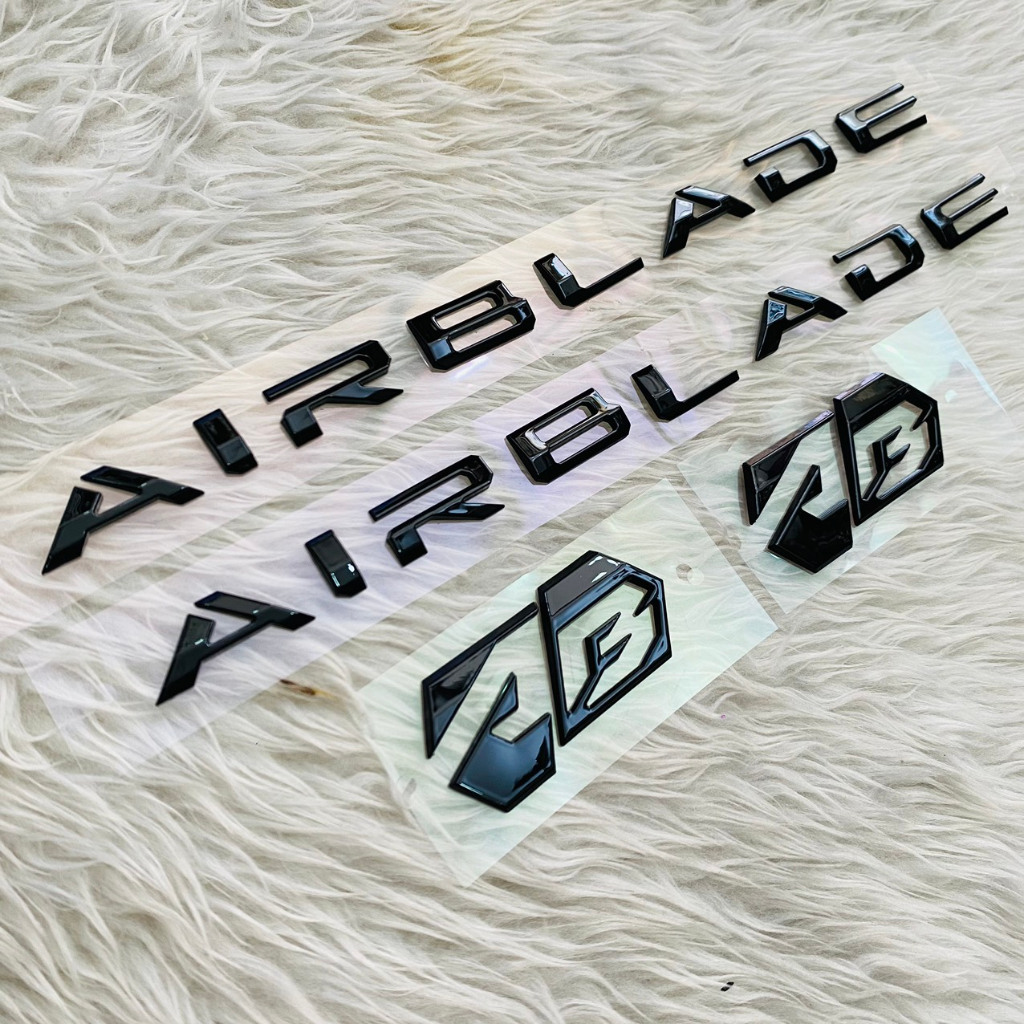 TEM AIR BLADE 2020 MÀU ĐEN CHỮ NỔI HÀNG CAO CẤP KHÔNG PHAI MÀU - GIÁ 1 CẶP