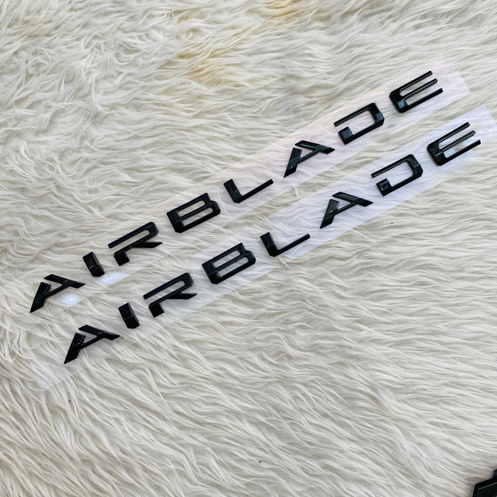 TEM AIR BLADE 2020 MÀU ĐEN CHỮ NỔI HÀNG CAO CẤP KHÔNG PHAI MÀU - GIÁ 1 CẶP