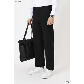 Quần tây dài linen AKUBA ống suông unisex, đứng form, thoáng mát 01K0367