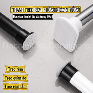  Thanh treo rèm đa năng Loại Cao Cấp - Không cần khoan tường   Trắng-Đen   nhiều size  Mã 01  
