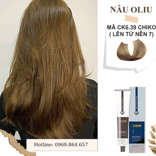 Nâu rêu trầm siêu đẹp tại nhà CK639 CHIKO,  combo tự nhuộm tại nhà