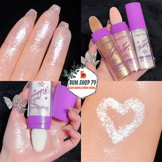 Bột Phấn Bắt Sáng Gege Ribbon Tạo Khối Ba Màu, Phấn Highlight Nhũ Kim Tuyến Tạo Hiệu Ứng Lấp Lánh Giúp Làn Da Sáng Bóng