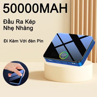 Pin sạc dự phòng mini 50000Mah siêu mỏng màn hình kỹ thuật số di động pin đầu ra kép đầu vào kép