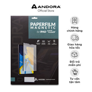Dán màn hình iPad Paperlike nam châm Andora Magnetic cho cảm giác viết vẽ như giấy thật, không cần gỡ kính cường lực