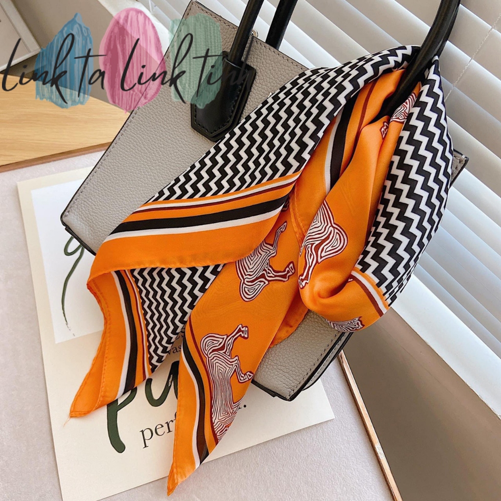 KHĂN BANDANA CAO CẤP - Khăn Bandana Lụa Vintage NAM NỮ - Khăn Lụa Vuông 70x70 quà Tặng Sinh Nhật