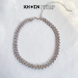 Vòng cổ Đá ziczac nhỏ - Hợp kim - Khoen store