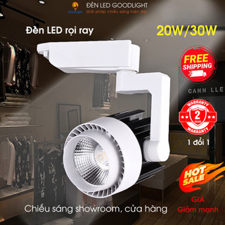 Đèn rọi ray COB RO6 20W/30W goodlight, đèn chiếu sáng showroom, đèn chiếu điểm sản phẩm, đèn lon shop thời trang
