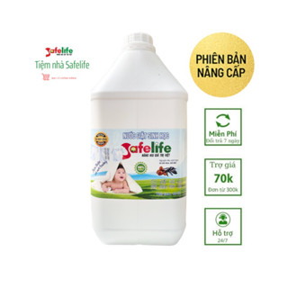 Can 10L Nước giặt xả Sinh học Safelife nguồn gốc thiên nhiên an toàn diệt khuẩn cửa ngang cửa trên
