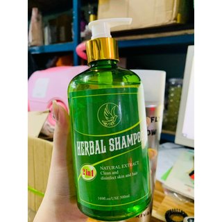 Dầu gội và sữa tắm thảo dược herbal shampoo 2in1 500ml