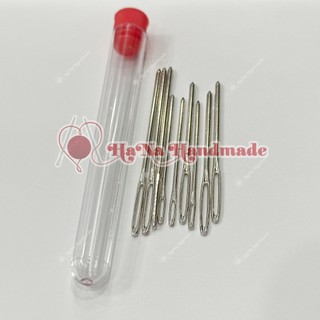 Ống nhựa đựng kim kèm 9 kim khâu len