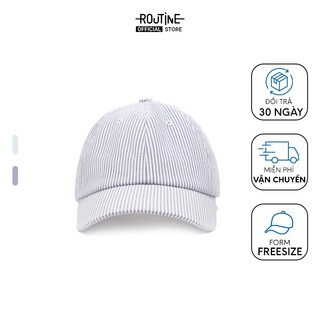 Nón Lưỡi Trai Nữ Cotton Thắt Nơ Kẻ Sọc - Routine 10S23CAPW001