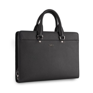  Cặp xách nam công sở khóa số cao cấp da bò Taiga CGL09 đen 