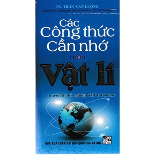 Sách - Các Công Thức Cần Nhớ Môn Vật Lý - HA
