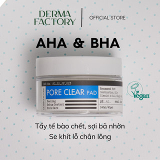 Toner Pad tẩy tế bào chết Derma Factory Pore Clear Pad 140ml