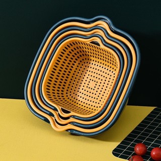 Bộ 6 Rổ Thau Nhựa Rửa Rau Củ Quả Mới Cho Nhà Bếp