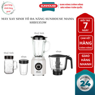 MÁY XAY SINH TỐ ĐA NĂNG SUNHOUSE MAMA SHD5353W - Hàng chính hãng bảo hành 24 tháng