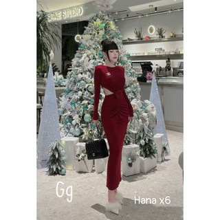 Đầm trắng hai dây đính nơ ngực xinh MAGB2706204