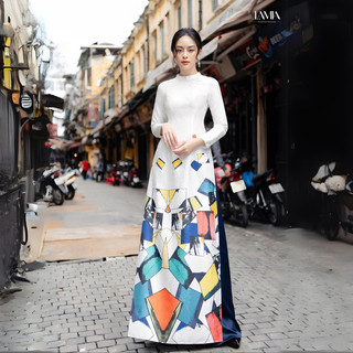 Vải Áo Dài Lập Thể Siêu Đẹp Có ảnh thật