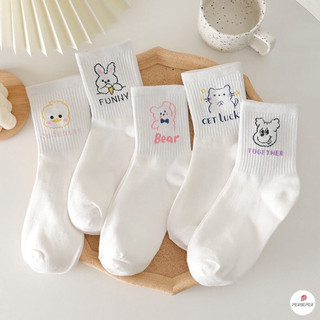 Tất cổ cao nữ họa tiết đủ kiểu dễ thương, set tất vớ nữ chất liệu cotton chống hôi chân - NOCS