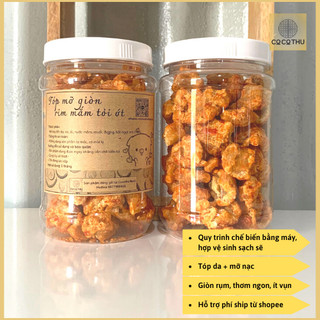 Tóp mỡ rim mắm tỏi giòn cay 135gr