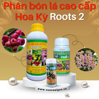 Phân bón lá cao cấp Hoa Kỳ Roots 2 ( chai 100ml) giúp rễ cực mạnh (Vườn Sài Gòn - Vuon Sai Gon)