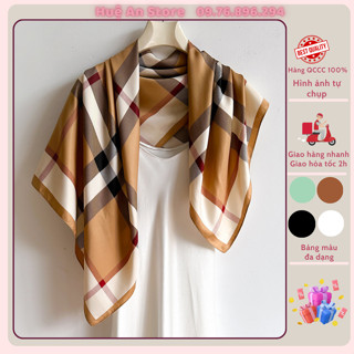 (HA40)Khăn lụa vuông 90*90- Khăn Bandana 90x90 lụa cao cấp- Dùng để quàng cổ, buộc tóc, chùm đầu, phụ kiện thời trang