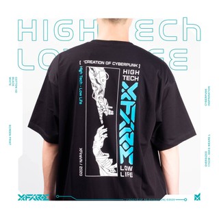 Xfire "high tech - low life" tshirt in black