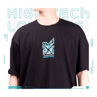 XFIRE "HIGH TECH - LOW LIFE" TSHIRT IN BLACK