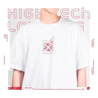 XFIRE "HIGH TECH - LOW LIFE" TSHIRT IN WHITE