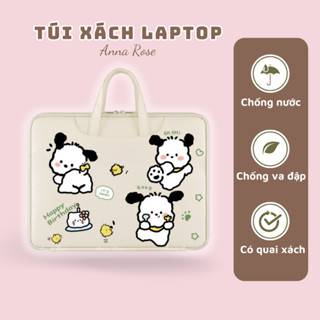 Túi chống sốc laptop 13 inch | 14 inch | 15.6 inch Puppy có quai xách và nhiều khăn phụ họa tiết hoạt hình dễ thương