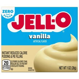 BỘT BÁNH PUDDING MIX VỊ VANILLA - KHÔNG ĐƯỜNG - KHÔNG BÉO JELL-O Vanilla Sugar Free Fat Free Instant Pudding Mix, 28g