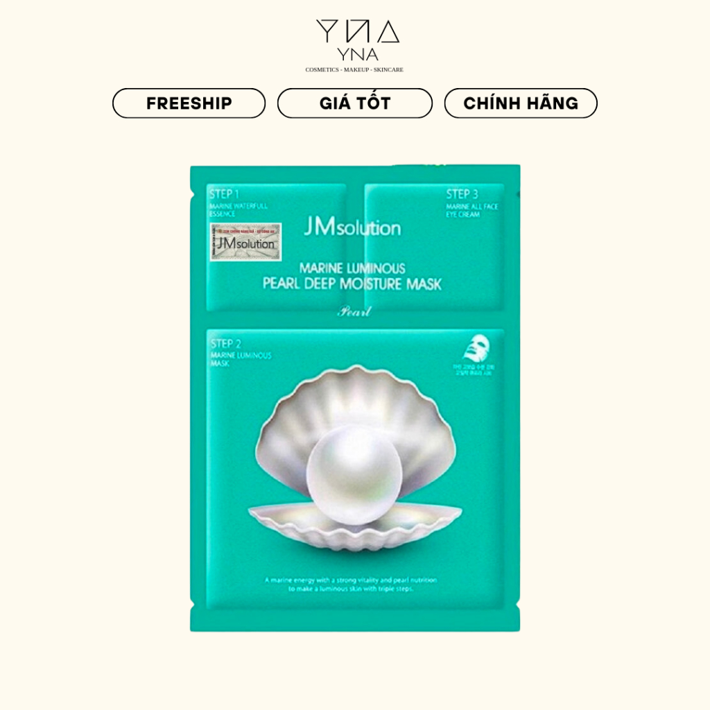 Mặt nạ giấy 3 bước JM Solution Marine Luminous Black Pearl