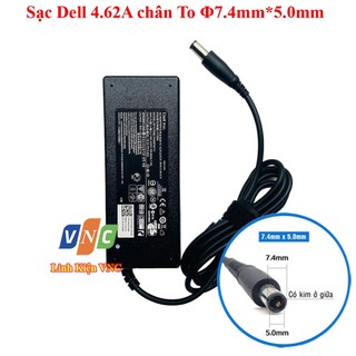 Sạc laptop dell 19v 4.62a - chân kim to 7.4 *5.0mm