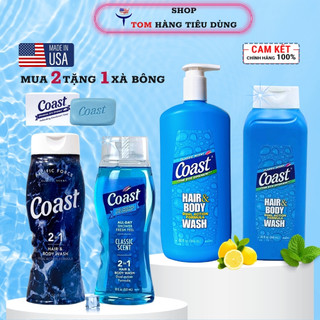 Sữa tắm gội Coast 2in1 dành cho nam giới Hàng Mỹ