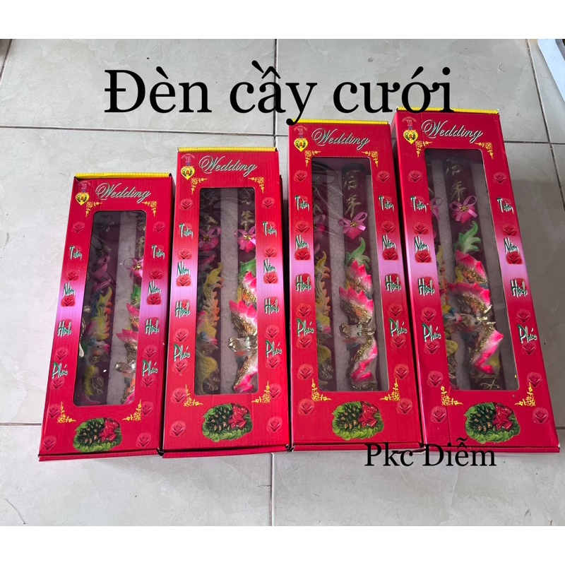 Đèn Cầy Cưới Long Phụng Nhiều Size