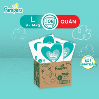 Thùng tã quần Pamper L108/xl 32/xxl 28