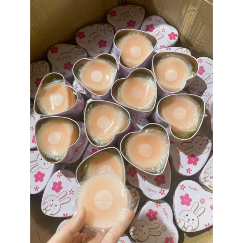 set hộp 5 đôi dán nhũ hoa may mắn