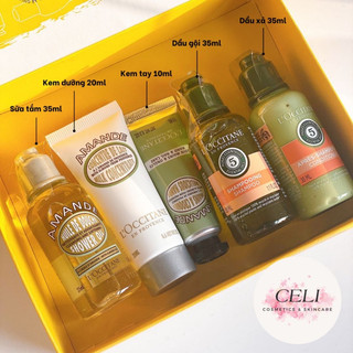 (Fullbox) Set Dưỡng Da Loccitane 5 Món Mini