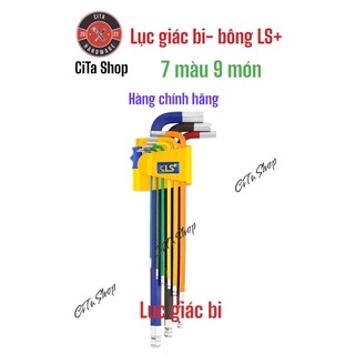 Lục giác bi, lục giác bông 7 màu 9 psc ls+, thép sk5, hàng chính hãng