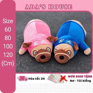 Gấu bông chó mặt xệ mặc áo hoodie hàng cao cấp ada's house