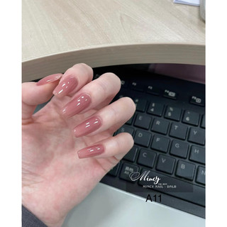 Sơn gel thạch nude hồng sữa m11 Mincy