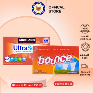 Giấy thơm quần áo Bounce 160 tờ / Ultrasoft Kirkland 250 tờ Nguyên Hộp nhập khẩu Mỹ